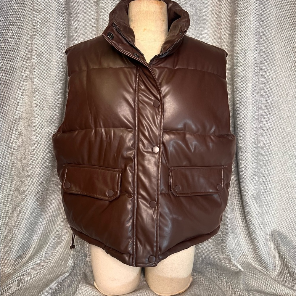C&C California Dark Brown Puffer‎ Vest